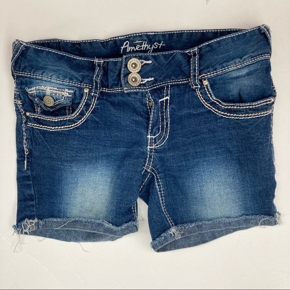 Amethyst Jeans Pants - Amethyst Cut Off Jean Shorts 3